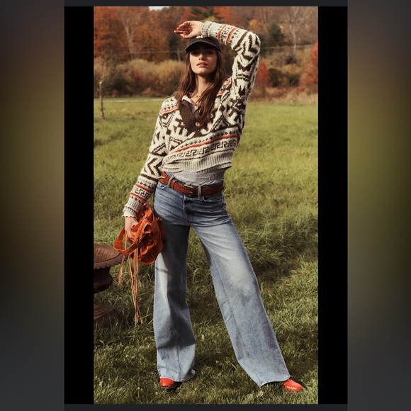 NWT- Mother Superior- The Lasso Heel- Wide Leg- Sz34- How 2 Talk 2 a Tiger Color - Picture 12 of 16